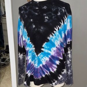 Tie-Dye Long Sleeve Shirt- 100% Cotton